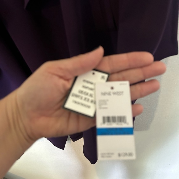 NWT Nine West Women's Draped Duster
Jacket Purple Size 1X - Picture 12 of 12